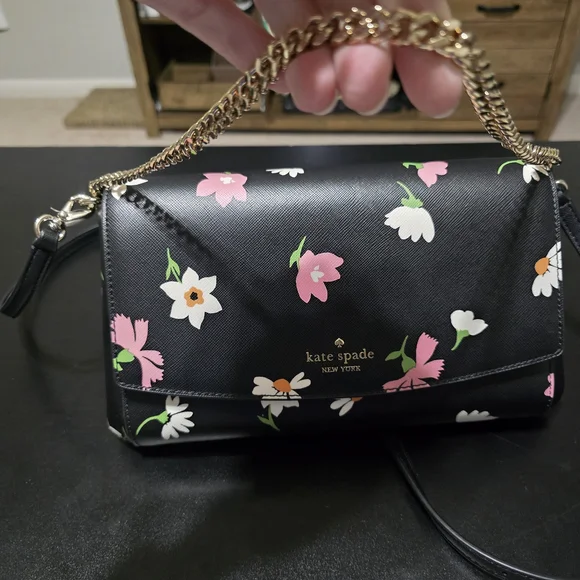 Kate Spade Black Floral Women's Bag, Brand New!! - Picture 7 of 7
